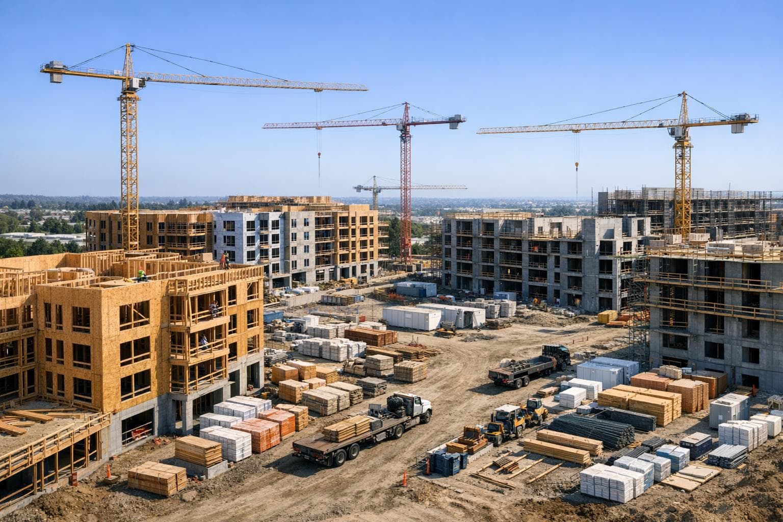 Large-scale single-family community development in Texas