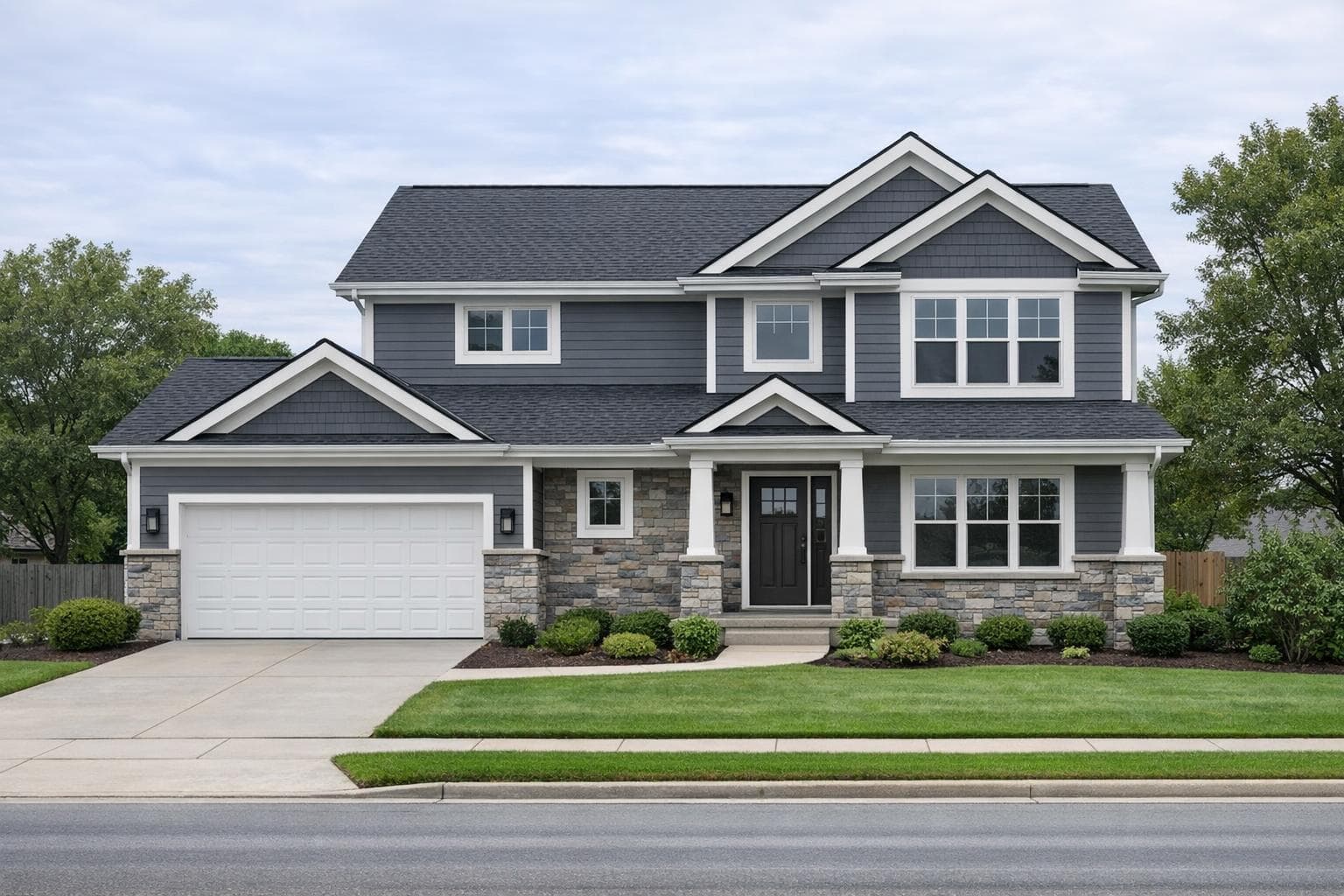 Exterior restoration in progress on a brick multifamily building