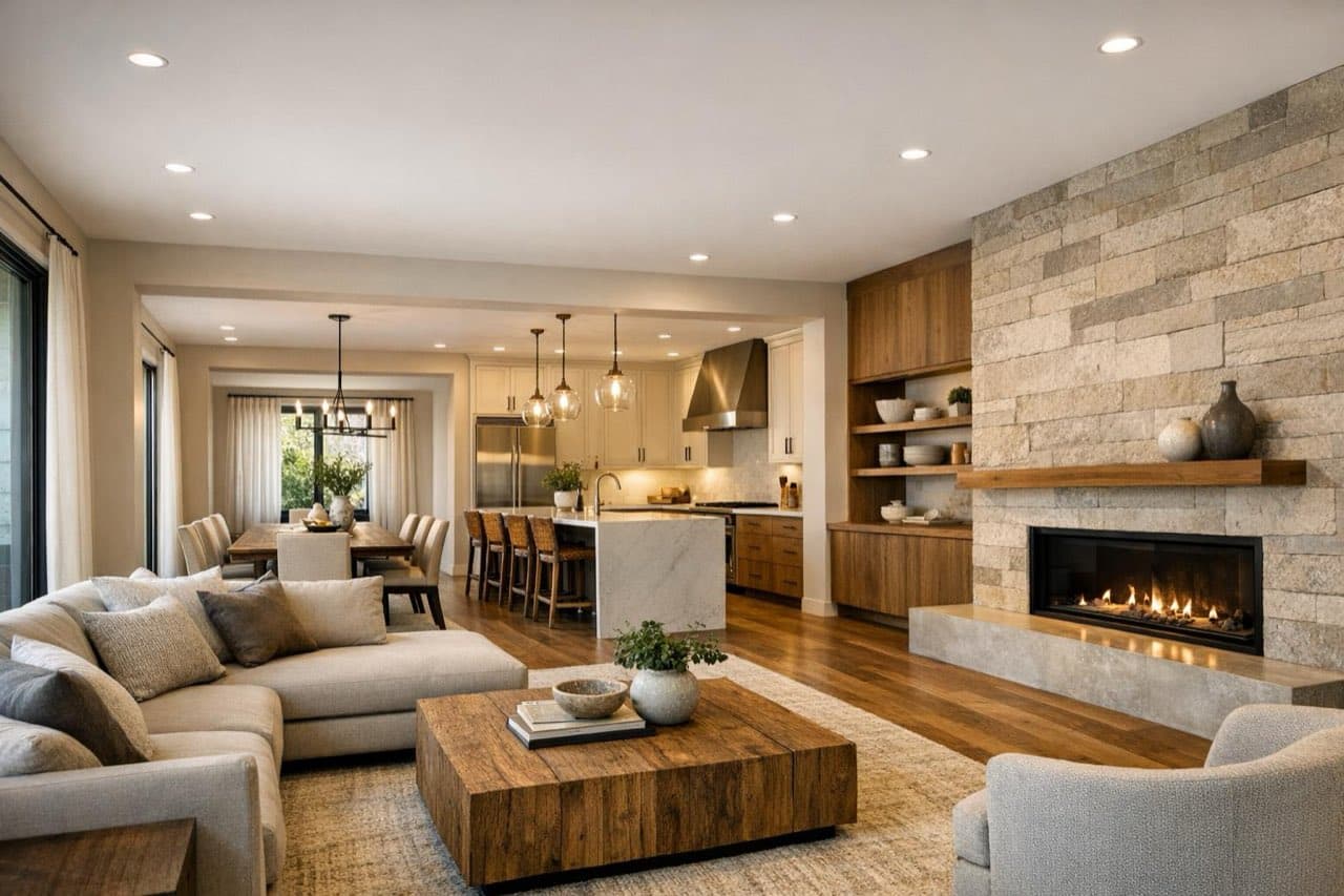 Completed whole-home interior renovation